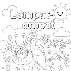 Mewarnai Lompat Lompat - Coloring Page