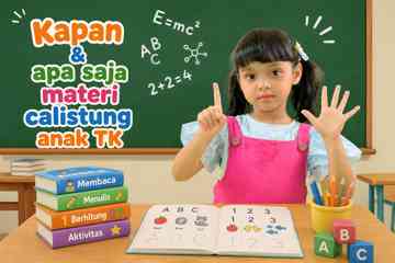 Kapan dan apa saja materi calistung anak TK - anak TK menghitung dengan buku belajar membaca menulis berhitung